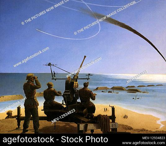 Soldiers Watch Dogfight