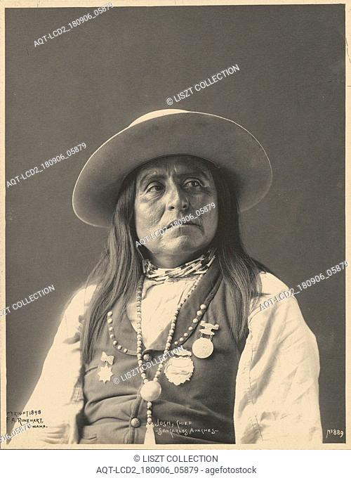 Josh, Chief, San Carlos Apaches; Adolph F. Muhr (American, died 1913), Frank A. Rinehart (American, 1861 - 1928); 1898; Platinum print; 23.5 x 18