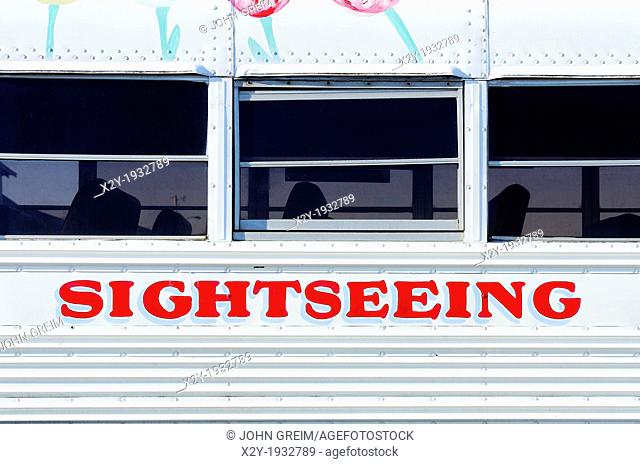Sightseeing bus, Martha's Vineyard, USA