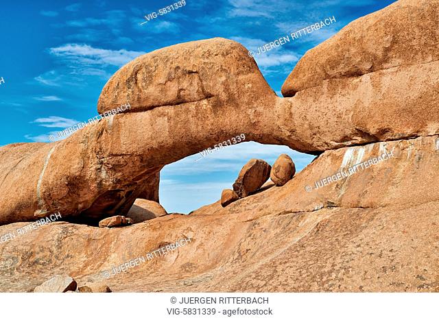 Spitzkoppe, mountain landscape of granite rocks, Matterhorn of Namibia, Namibia, Africa - Namibia, 28/02/2017