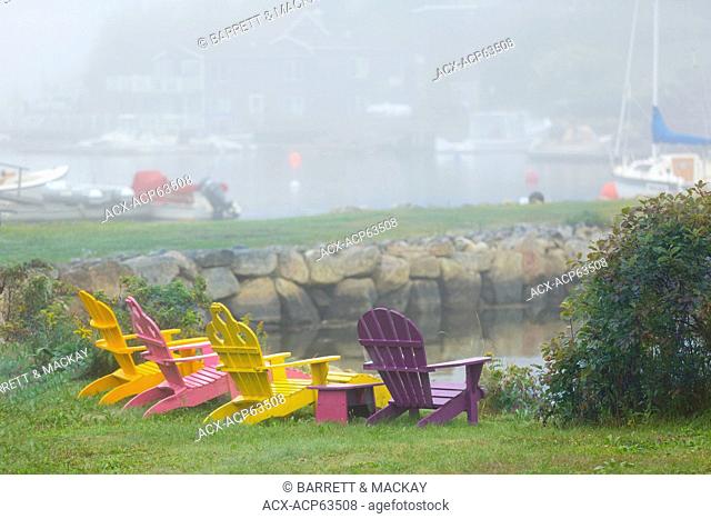 Adirondack chairs, Chester, Nova Scotia, Canada