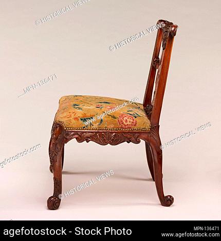Side chair (one of a pair). Date: ca. 1735-40; Culture: British; Medium: Mahogany; Dimensions: 36 x 26 x 25 1/2 in. (91.4 x 66 x 64