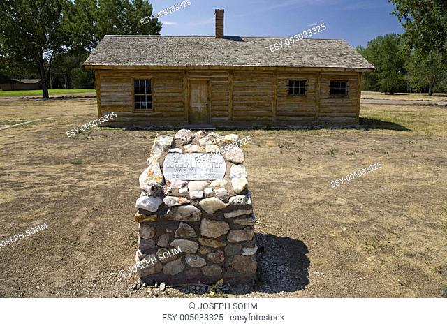 Historic Fort Robinson State Park, Northwestern Nebraska, west of Crawford, the site in 1879 where the death of famed Sioux Chief Crazy Horse occurred