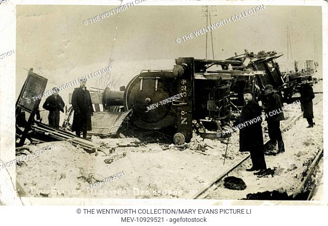 Railway Disaster, Elliot, Arbroath, Angus, Scotland. Arbroath & Montrose Railway