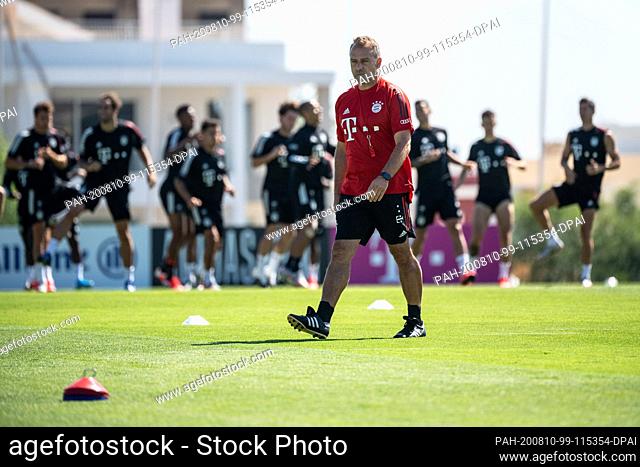 dpatop - 10 August 2020, Portugal, Lagos: Football: Champions League, FC Bayern in training camp in the Algarve before the final tournament in Lisbon