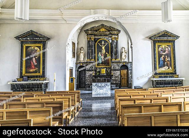 Colorful Peter's Church Basilica Altar Lucerne Switzerland Oldest Church in Lucerne built in 1700s orginally built 1200s