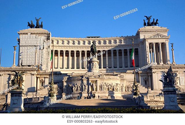 Vittorio Emanuele II Monument Tomb of Unknown Soldier Central Rome Italy Builit in 1921