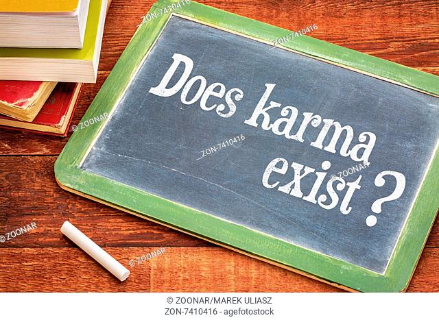 Does karma exist question on blackboard