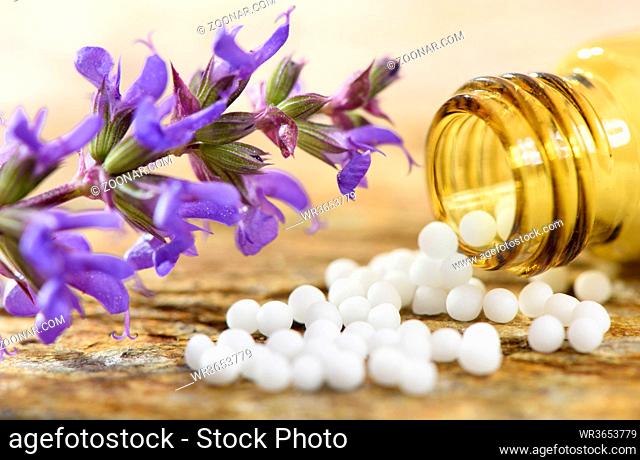alternative and natural medicine with herbal pills