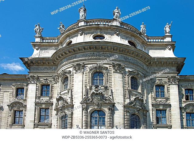 The palatial (old) Palace of Justice was constructed in 1890-1897 by the architect Friedrich von Thiersch in neo-baroque style at the west side of the...