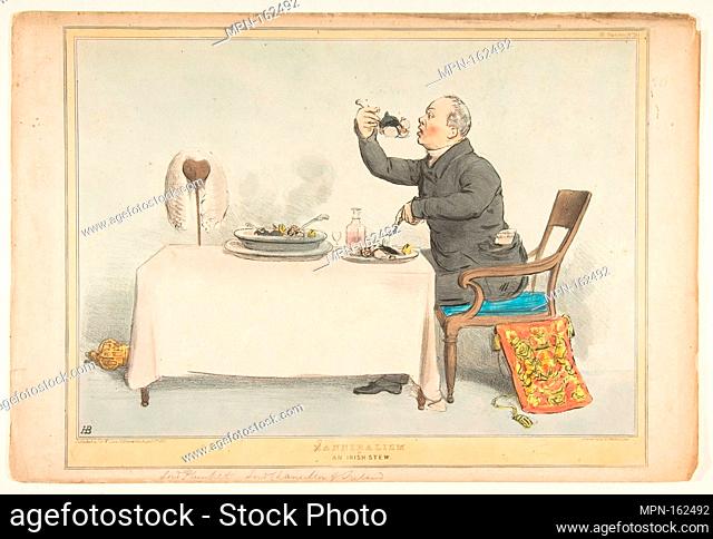 H(C)annibalism or an Irish Stew. Artist: John Doyle (Irish, Dublin 1797-1868 London); Lithographer: Alfred Ducôte (British