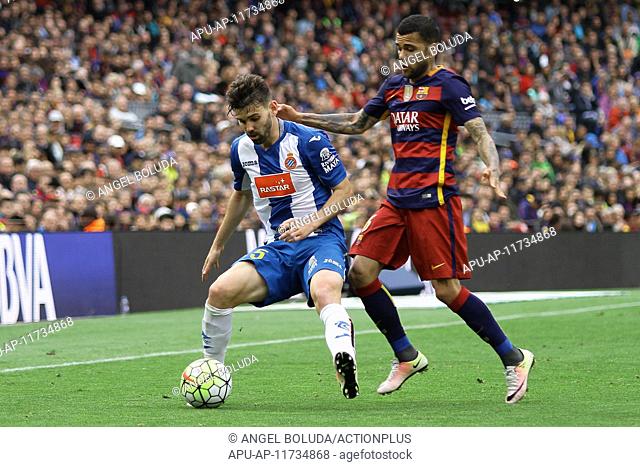 2016 La Liga FC Barcelona v RCD Espanyol May 8th. 08.05.2016. Nou Camp, Barcelona, Spain. La Liga. FC Barcelona versus RCD Espanyol