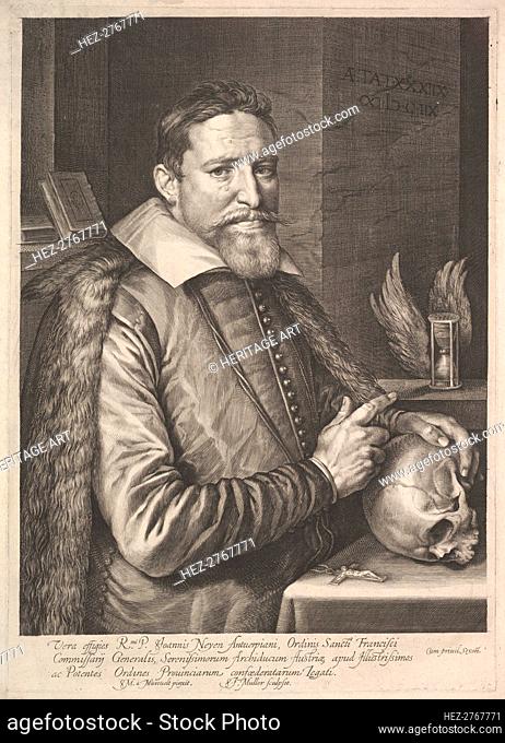Portrait of Joannes Neyen, General of the Order of Franciscan Friars, Ambassador in Trier, 1608. Creator: Michiel Jansz van Miereveld