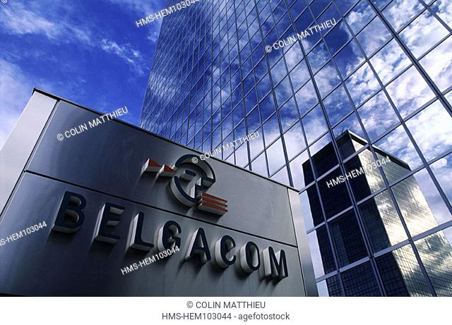 Belgium, Brussels, new Northern district, the Belgacom tower