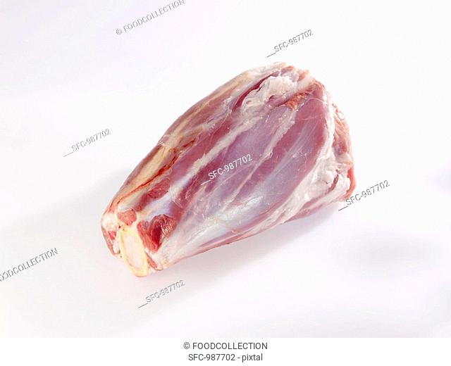 Raw veal shank