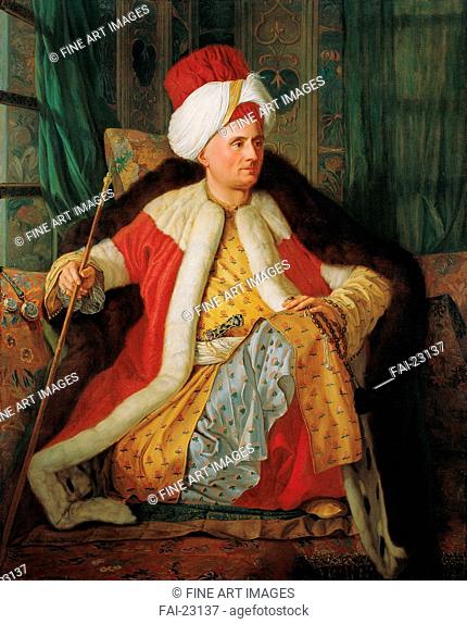 Portrait of Charles Gravier Count of Vergennes and French Ambassador, in Turkish Attire. Favray, Antoine de (1706-1791). Oil on canvas. Orientalism