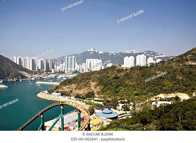 View from ocean park in Hong Kong
