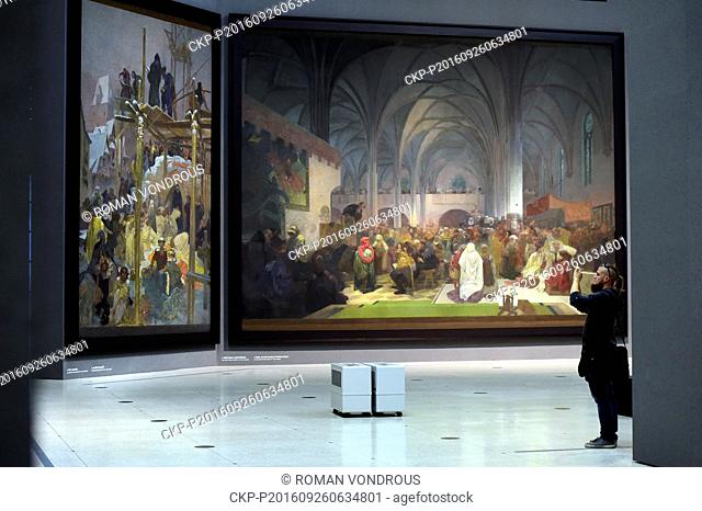 The Slav Epic cycle of paintings by Czech Art Nouveau artist Alfons Mucha (1860-1939) will fly to Tokyo in February where it will be displayed as of March 7