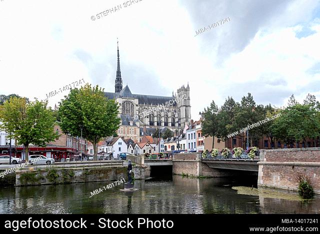 france, hauts-de-france region, amiens, cathedral of amiens