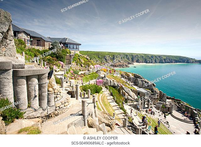 The Minack theatre at Porthcurno in Cornwall, UK