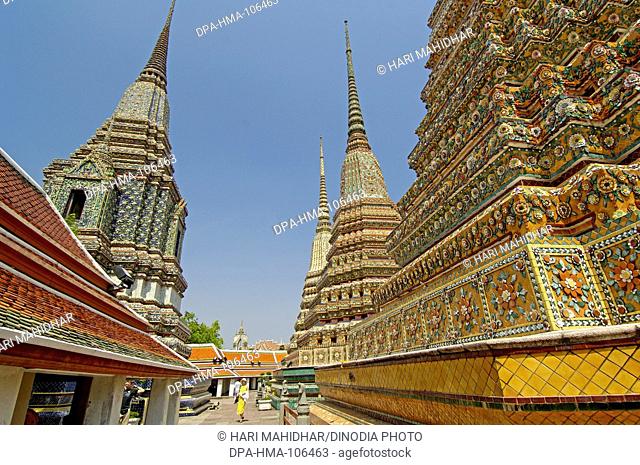 Wat Phra Chetuphon monastery King Rama one Chakri dynasty 16th century biggest temple in Thailand ; Pagodas ; Thailand ; South East Asia