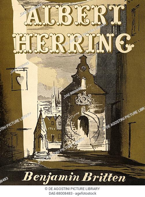 Title page of the Halbert Herring opera, by Edward Benjamin Britten (Lowestoft, 1913-Aldeburgh, 1976). United Kingdom, 19th century