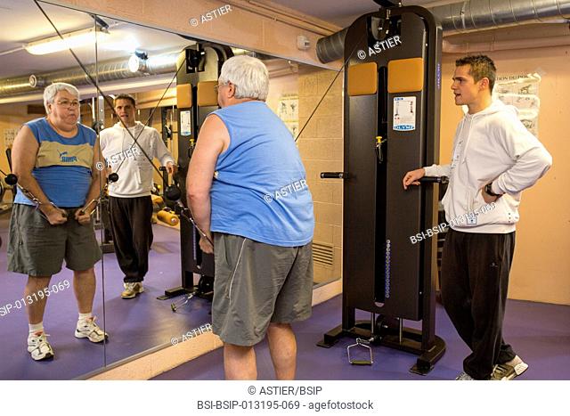 Reportage in the Institut Pasteur's sports medicine centre in Lille, France. Sports medicine workshop for the prevention of cardiovascular diseases
