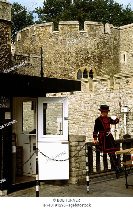 London England Tower Of London Beefeater