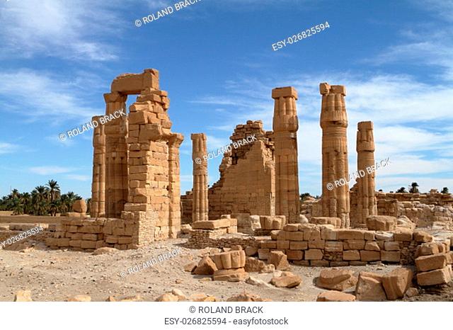 the temple ruins of soleb in sudan