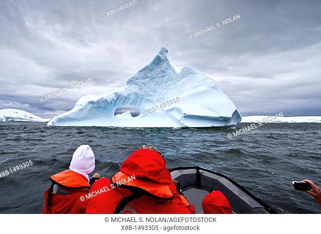 Guests from the Lindblad Expedition ship National Geographic Explorer enjoy Antarctica by Zodiac MORE INFO Lindblad Expeditions pioneered Antarctic travel in...