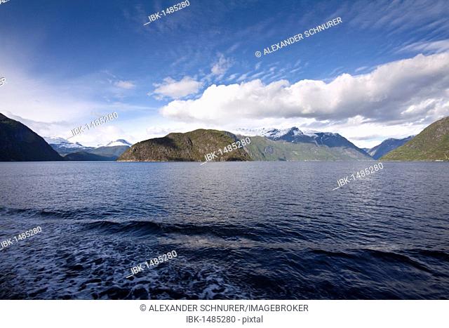 Hardangerfjord with Osafjord and Eidfjord, Norway, Scandinavia, Europe