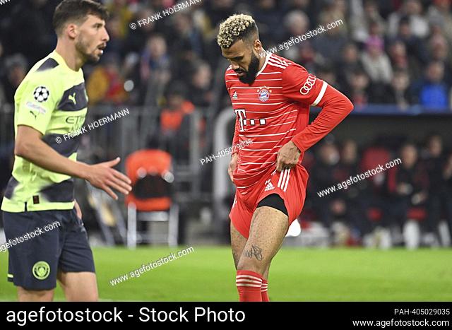 Eric Maxim Choupo-Moting (FC Bayern Munich), disappointment, frustrated, disappointed, frustrated, dejected, action. Left: Ruben DIAS (Man City)
