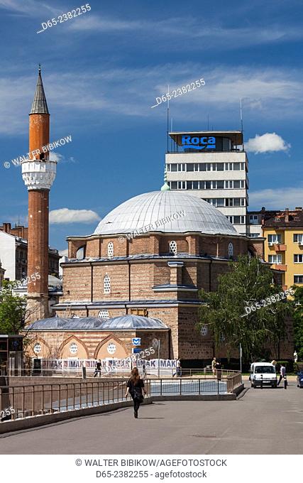 Bulgaria, Sofia, Banya Bashi Mosque, exterior