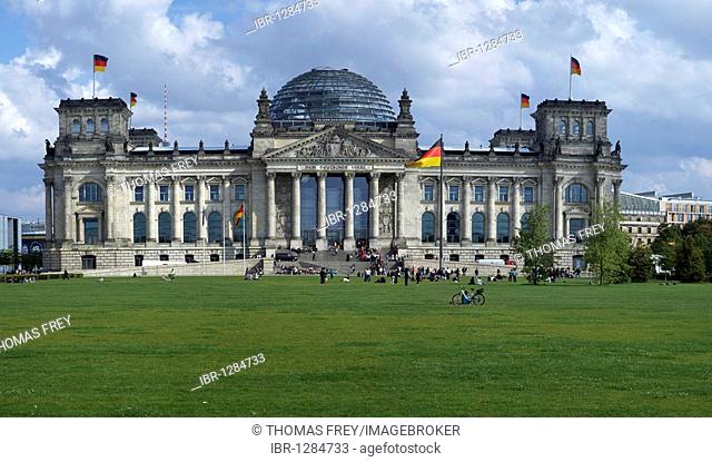 Reichstag building in Berlin, Germany, Europe