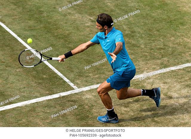 Semi-finals Individual: Roger Federer (SUI). GES / Tennis / ATP: MercedesCup, 16.06.2018 Tennis ATP: MercedesCup, Stuttgart, June 16, 2018 - | usage worldwide