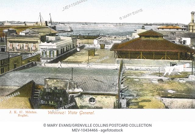 General view of the town of Veracruz in Mexico