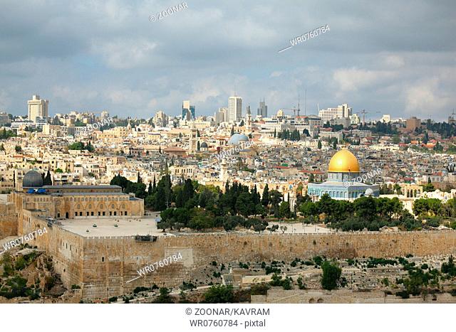 Dome of the Rock, Omar Mosque and the Dome of the Holy Sepulcher