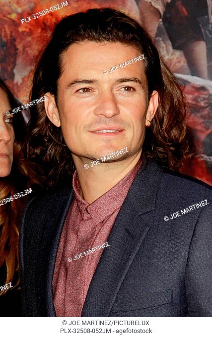 Orlando Bloom at New Line Cinema's, Metro-Goldwyn Mayer Pictures' and Warner Bros. Pictures' premiere of The Hobbit: The Battle of The Five Armies held at Dolby...