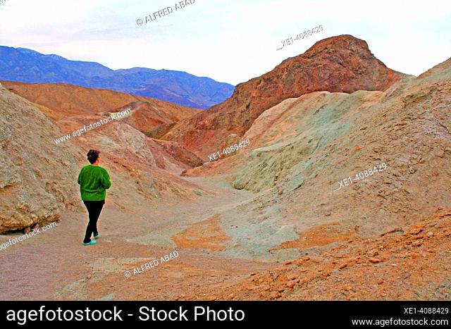 A Palette of Color, Artist's Palette, Death Valley National Park, Great Basin, Monument Nacional, California, EEUU