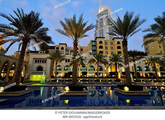 The Palace - The Old Town Hotel, at dusk, Downtown, Dubai, United Arab Emirates
