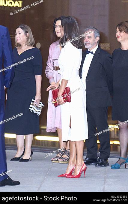 Queen Letizia of Spain inaugurates the 'Picasso Year' on the occasion of the 50th anniversary of his death at Reina Sofia Museum on September 12, 2022 in Madrid