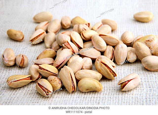 Dry roasted salted pistachio nuts