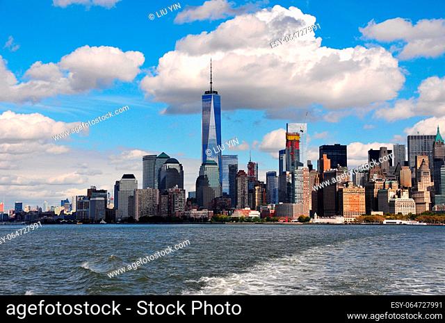 Panoramic photo of Manhattan, New York City, USA