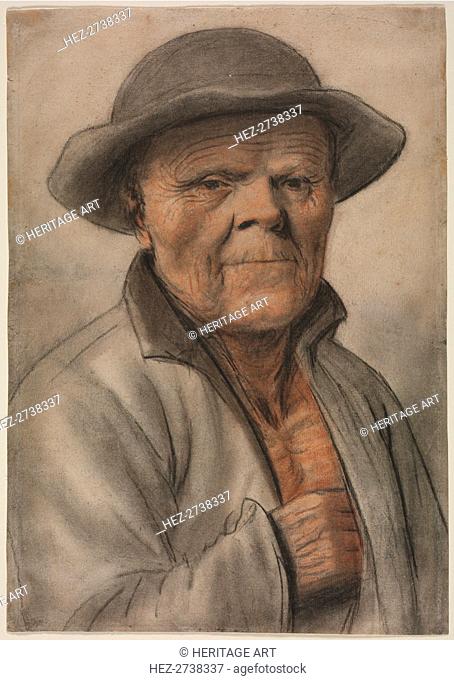 Portrait of an Old Man, 1600s?. Creator: Nicolas Lagneau (French, 1590-1666), manner of