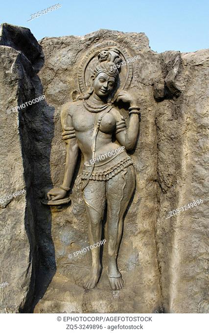 Ardhanari Nateshwar, Hadshi Temple, Sant Darshan Museum, near tikona Vadgoan Maval, District Pune, Maharashtra, India