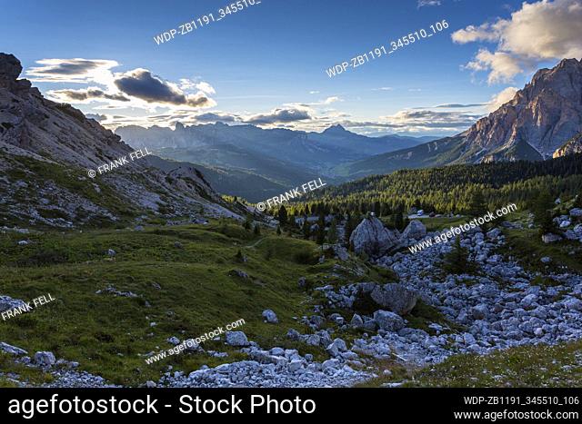 Valparola Pass Passo di Valparola, Livinallongo del Col di Lana, Province of Belluno, Dolomites, Italy, Europe