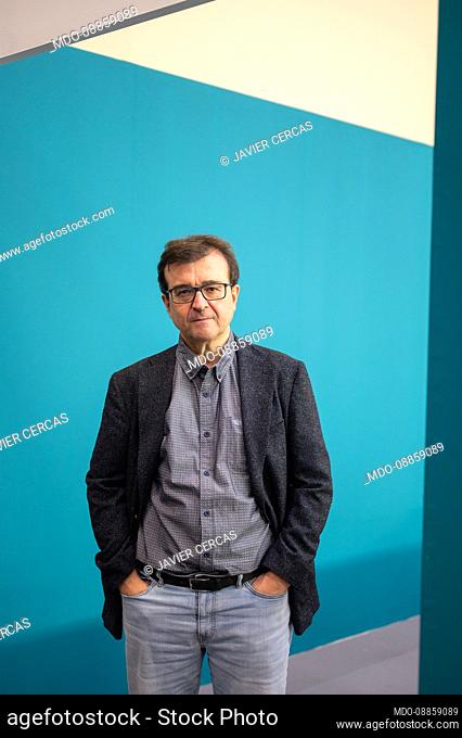 Spanish writer and essayist Javier Cercas at the Turin Book Fair 2021. Turin (Italy), October 14th, 2021