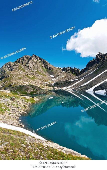 Pietra Rossa lake, Aosta valley, Italy