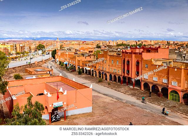 Popular district of Ouarzazate, Drâa-Tafilalet, Morocco, North Africa