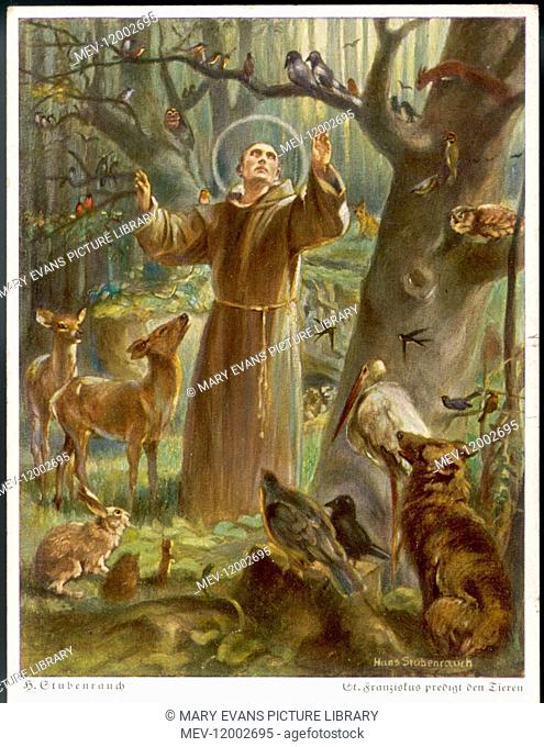 SAINT FRANCIS OF ASSISI - preaching to the animals